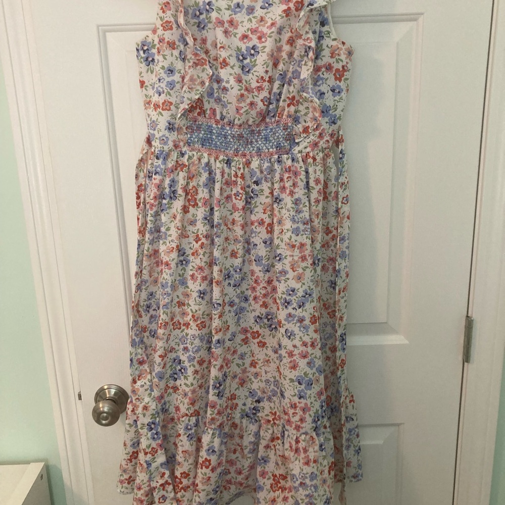 Rare Editions Multicolor Floral Kids Dress